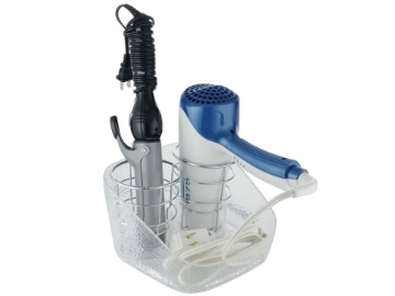 Show details for Interdesign Rain Series - Hair Dryer/ Flat Iron Holder Picture of Interdesign Rain Series - Hair Dryer/ Flat Iron Holder