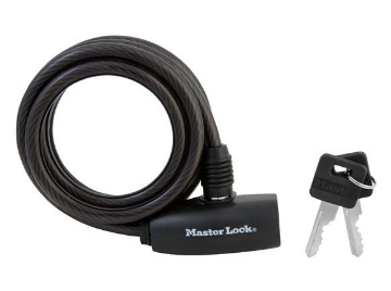 Show details for Master Lock Cable Lock Vinyl Coated 5/16X6 Black, MSP8126D Picture of Master Lock Cable Lock Vinyl Coated 5/16X6 Black, MSP8126D