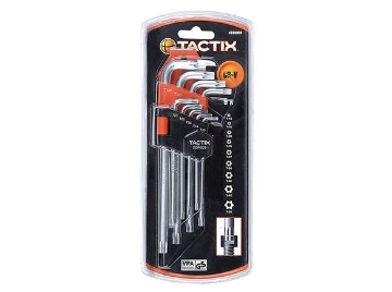 Show details for Tactix 9pcs. Long Torx Key Wrench Picture of Tactix 9pcs. Long Torx Key Wrench