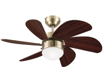 Show details for Westinghouse Turbo Swirl 30" Antique Brass Ceiling Fan, WH6T30ABD Picture of Westinghouse Turbo Swirl 30" Antique Brass Ceiling Fan, WH6T30ABD