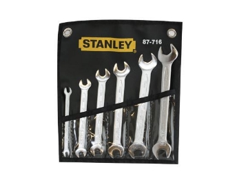 Show details for Stanley Wrench Set Double Open End - ST87716 Picture of Stanley Wrench Set Double Open End - ST87716