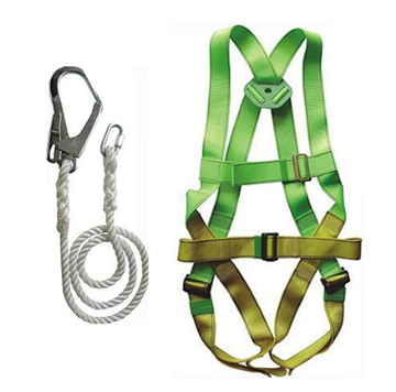 Show details for Adela H-5038 Full Body Harness Set with Lanyard Big Hook (Green/Yellow) Picture of Adela H-5038 Full Body Harness Set with Lanyard Big Hook (Green/Yellow)
