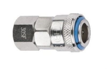 Show details for THB 1/4" One Touch Steel Quick Coupler Body - Female End Picture of THB 1/4" One Touch Steel Quick Coupler Body - Female End