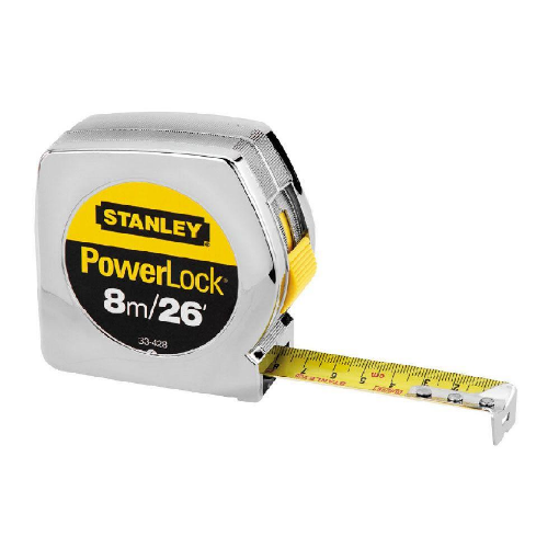 Picture of Stanley Power Lock Tape Measure 8m/26'