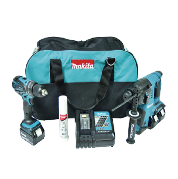 Show details for Makita Rotary Hammer Combo Kit DLX2069M Picture of Makita Rotary Hammer Combo Kit DLX2069M