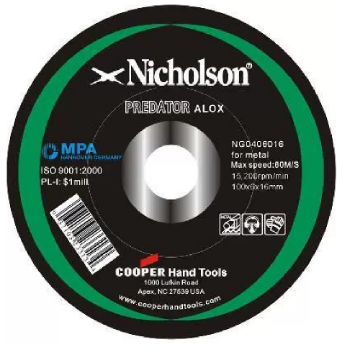 Show details for Nicholson Grinding Disc Picture of Nicholson Grinding Disc