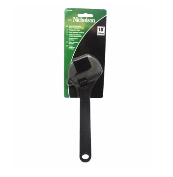 Show details for Nicholson Adjustable Wrench Black 10" (No. 213110NB) Picture of Nicholson Adjustable Wrench Black 10" (No. 213110NB)