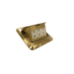 Square Floor Receptacle Bronze