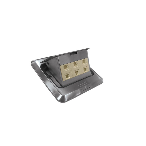 Square Floor Receptacle Zinc