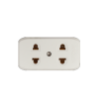 2 Gang Universal Outlet (White)