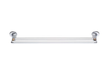 Show details for Eurostream Series Double Towel Bar DZD86612CP Picture of Eurostream Series Double Towel Bar DZD86612CP