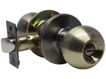 Show details for Ezset Gr.3 Antique Brass Tubular Privacy Knobset EZ102TBAUS5 Picture of Ezset Gr.3 Antique Brass Tubular Privacy Knobset EZ102TBAUS5