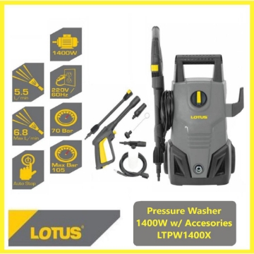 Show details for Lotus Pressure Washer 1.4KW LTPW1400X Picture of Lotus Pressure Washer 1.4KW LTPW1400X
