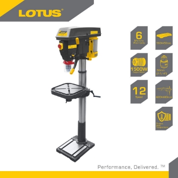 Show details for LOTUS Drill Press 32MM 2HP/1500W LTDP1500VR Picture of LOTUS Drill Press 32MM 2HP/1500W LTDP1500VR