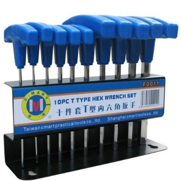 Show details for 10 Piece T Type Hex Wrench Set F0011 Picture of 10 Piece T Type Hex Wrench Set F0011