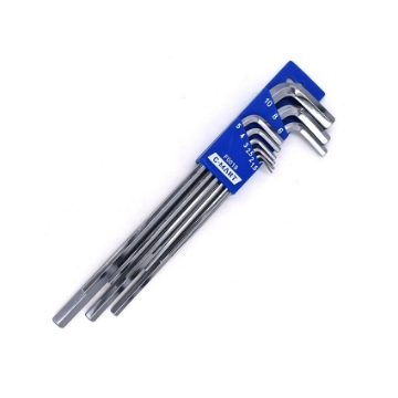 Show details for 9-Piece Hex Key Set, Extra Long Arm F0019 Picture of 9-Piece Hex Key Set, Extra Long Arm F0019