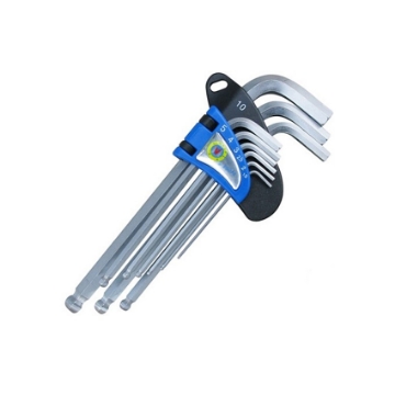 Show details for 9-Piece Ball Point Hex Key Set, Long Arm F0024 Picture of 9-Piece Ball Point Hex Key Set, Long Arm F0024
