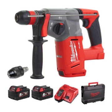 Show details for MILWAUKEE M18 Fuel 26mm Fixtec SDS+ Hammer Set M18CHX-502C Picture of MILWAUKEE M18 Fuel 26mm Fixtec SDS+ Hammer Set M18CHX-502C