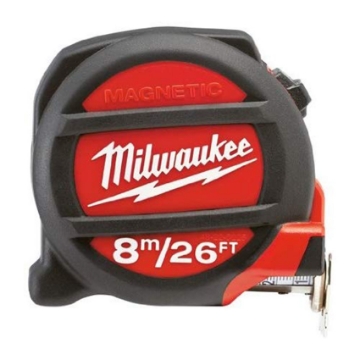 Show details for MILWAUKEE 8M/26FT Magnetic Taper Measure Premium 48-22-5225 Picture of MILWAUKEE 8M/26FT Magnetic Taper Measure Premium 48-22-5225