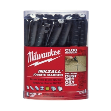 Show details for MILWAUKEE 36PK INKZALL Fine Point Black Marker 48-22-3100 Picture of MILWAUKEE 36PK INKZALL Fine Point Black Marker 48-22-3100