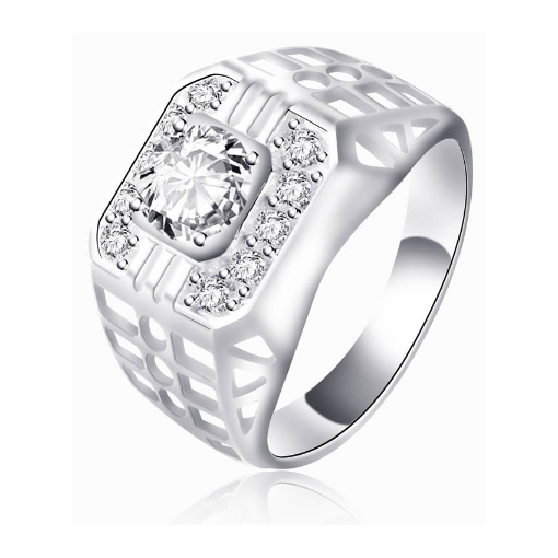 Picture of 925 Silver Jewelry,Mens Ring- SR-375