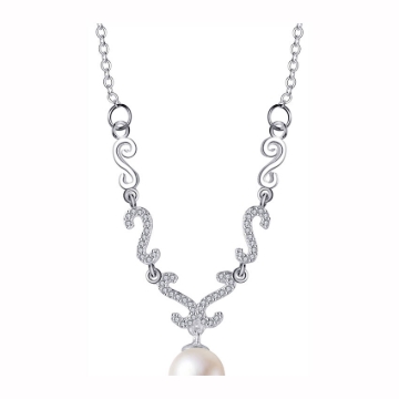 Picture of 925 Silver Jewelry,Center Chain Necklace- LN-036