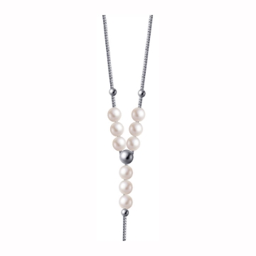 Picture of 925 Silver Jewelry,Center Chain Necklace- LN-125