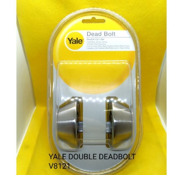 Show details for YALE DEAD BOLT DOUBLE CYLINDER, V8121 US32D Deadbolt Double Cylinder