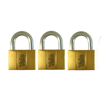 Show details for Yale V140.50 KA3, Standard Shackle Brass Padlocks 140 Series Key Alike 3, V14050KA3 Picture of Yale V140.50 KA3, Standard Shackle Brass Padlocks 140 Series Key Alike 3, V14050KA3