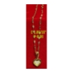 Picture of 18K Saudi Gold, Necklace with Pendant, Chain 0.88g, Pendant 0.38g, Size 18", 2805NH2