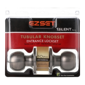 Show details for Talent Entrance Tubular Knobset, EZTLT300SS Picture of Talent Entrance Tubular Knobset, EZTLT300SS