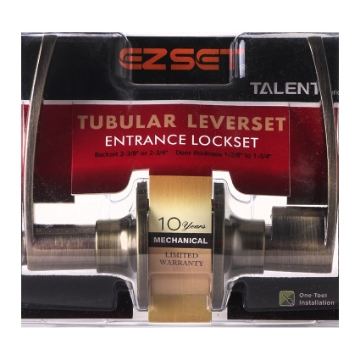 Show details for Talent Entrance Tubular Leverset, EZTLTH00SN Picture of Talent Entrance Tubular Leverset, EZTLTH00SN