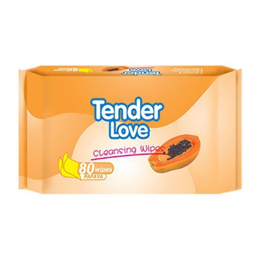 Picture of Tender Love Papaya Cleansing Wipes, TEN08