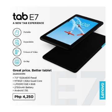 Show details for Lenovo Android Tablet E7, LENE7 Picture of Lenovo Android Tablet E7, LENE7