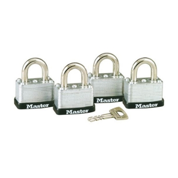 Show details for Master Lock 38MM 16MM Shackle, 4 Pieces Key-Alike Laminated Steel Padlock, MSP3009D Picture of Master Lock 38MM 16MM Shackle, 4 Pieces Key-Alike Laminated Steel Padlock, MSP3009D