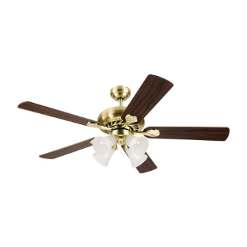 Show details for Westinghouse Swirl Deluxe 52" Satin Brass Ceiling Fan, WH5SW52SB4 Picture of Westinghouse Swirl Deluxe 52" Satin Brass Ceiling Fan, WH5SW52SB4