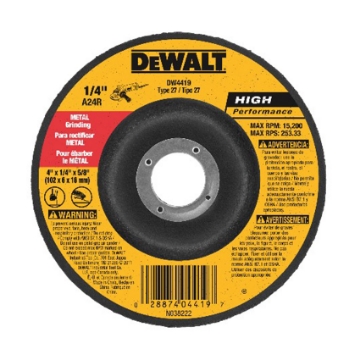 Show details for Dewalt Grinding Disc, Metal  Grinding Wheel, General Purpose for Metal,  7" , DW4547A-B1 Dewalt Grinding Disc, Metal  Grinding Wheel, General Purpose for Metal