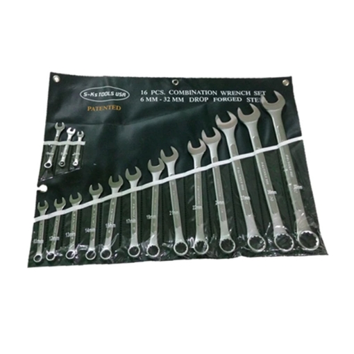 Picture of S-Ks Tools USA 16Pcs. Combination Wrench Set 6mm-32mm, SKS-12632