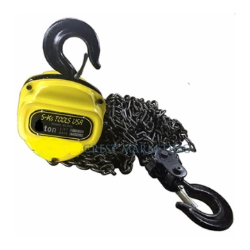 Show details for S-Ks Tools USA 1T Heavy Duty 1 Ton Chain Block (Yellow/Black), 1T Picture of S-Ks Tools USA 1T Heavy Duty 1 Ton Chain Block (Yellow/Black), 1T
