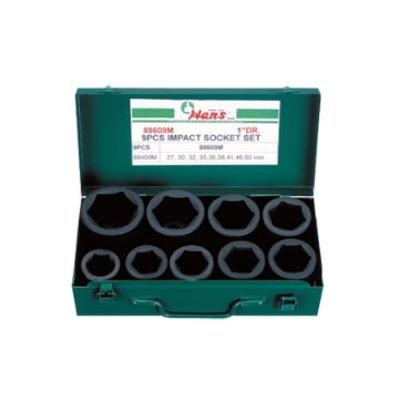 Show details for Hans 1" Drive 9 Pcs. Impact Socket Set-Inches Size, 88609A Picture of Hans 1" Drive 9 Pcs. Impact Socket Set-Inches Size, 88609A