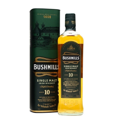 Picture of Bushmills 10 Year Old Single Malt Irish Whiskey 700 ml, BUSHMILLS10