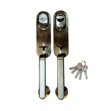 Show details for Yale Handleset-Double Handle Evoke Series Dimple Key Antique Brass, YLHEH2EV234ABDK Picture of Yale Handleset-Double Handle Evoke Series Dimple Key Antique Brass, YLHEH2EV234ABDK