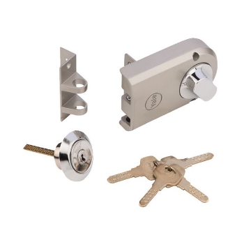 Show details for Yale Vertibolt Single Cylinder Dimple Key Antique Brass and Satin Nickel, YLHVB100TTDKBAB Picture of Yale Vertibolt Single Cylinder Dimple Key Antique Brass and Satin Nickel, YLHVB100TTDKBAB