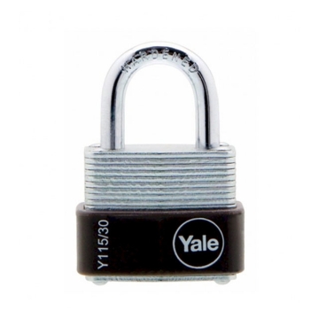 Show details for Yale Padlock Laminated Steel Zinc 30mm 18mm Shackle, YLHY115/30/117/1 Picture of Yale Padlock Laminated Steel Zinc 30mm 18mm Shackle, YLHY115/30/117/1