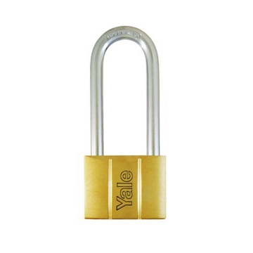 Show details for Yale Padlock Solid Brass 60mm 128mm Shackle, YLHV14060LS120 Picture of Yale Padlock Solid Brass 60mm 128mm Shackle, YLHV14060LS120