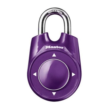 Show details for Master Lock Padlock Speed Dial Combination 54mm 25mm Shackle (Black, Red, Blue, Purple), MSP1500IDBLK Picture of Master Lock Padlock Speed Dial Combination 54mm 25mm Shackle (Black, Red, Blue, Purple), MSP1500IDBLK