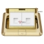 Picture of Bull Telephone and Computer Floor Socket (White), GD1T212