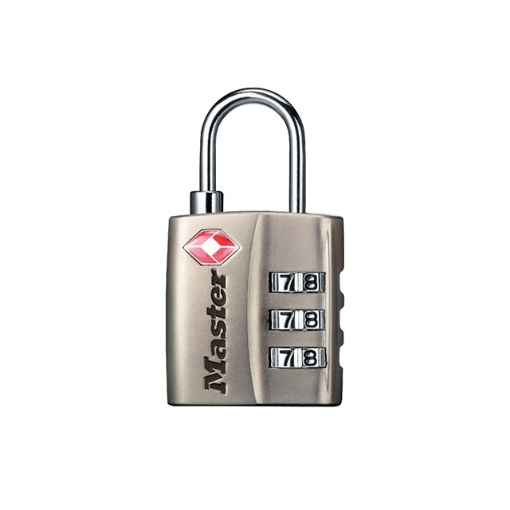 Picture of Master Lock Padlock Set Your Own Combination 30mm Nickel, MSP4680DBLK