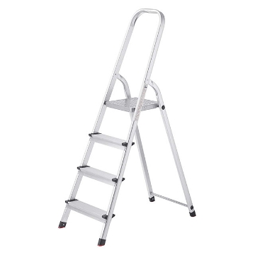 Show details for Jinmao Aluminum 4 Steps Household Step Ladder 150 kg, JMA017104 Picture of Jinmao Aluminum 4 Steps Household Step Ladder 150 kg, JMA017104