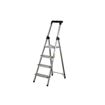 Show details for Jinmao Aluminum 4 Steps Household Ladder 150 kg, JMA0112104 Picture of Jinmao Aluminum 4 Steps Household Ladder 150 kg, JMA0112104